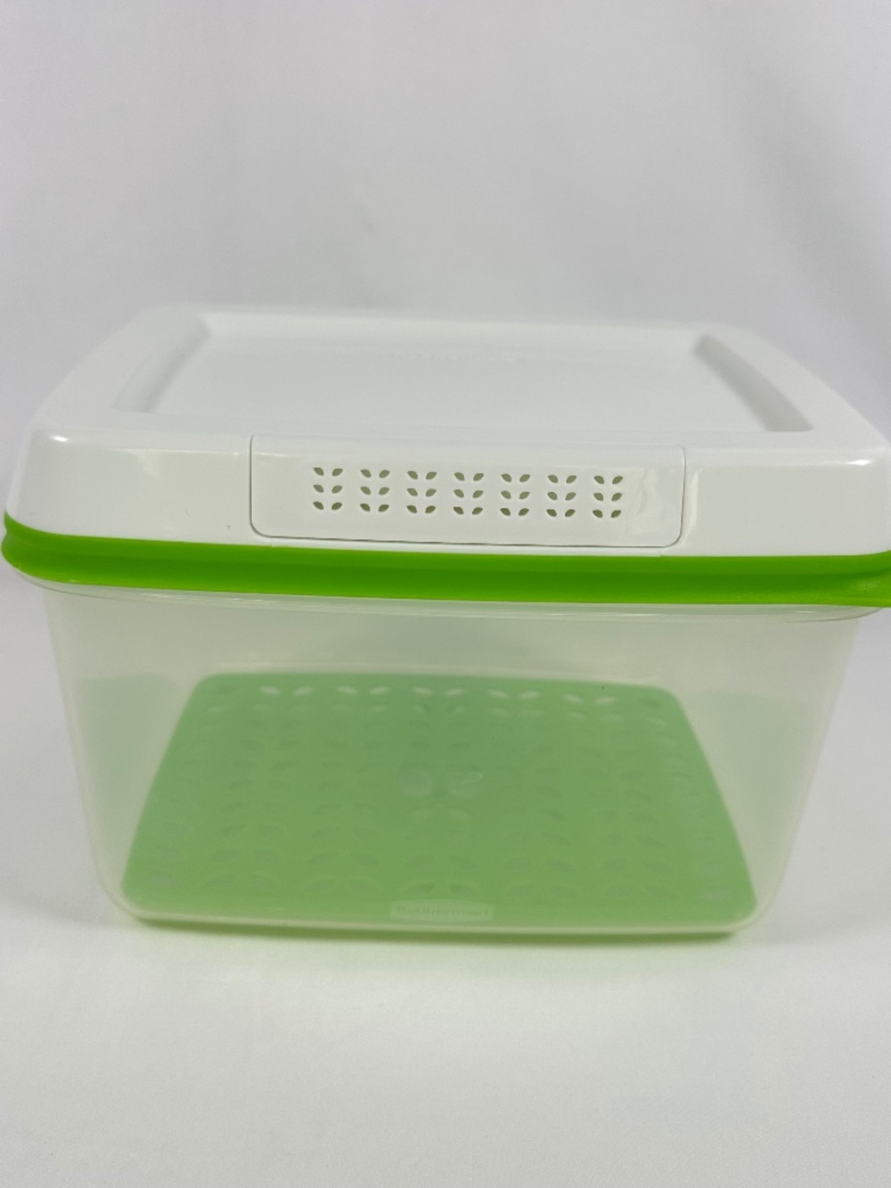 Rubbermaid Fresh Vent Food Storage Large, Green and White, 6 Cups